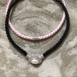 Judith Ripka Sterling Pearl Enhancer and Cords